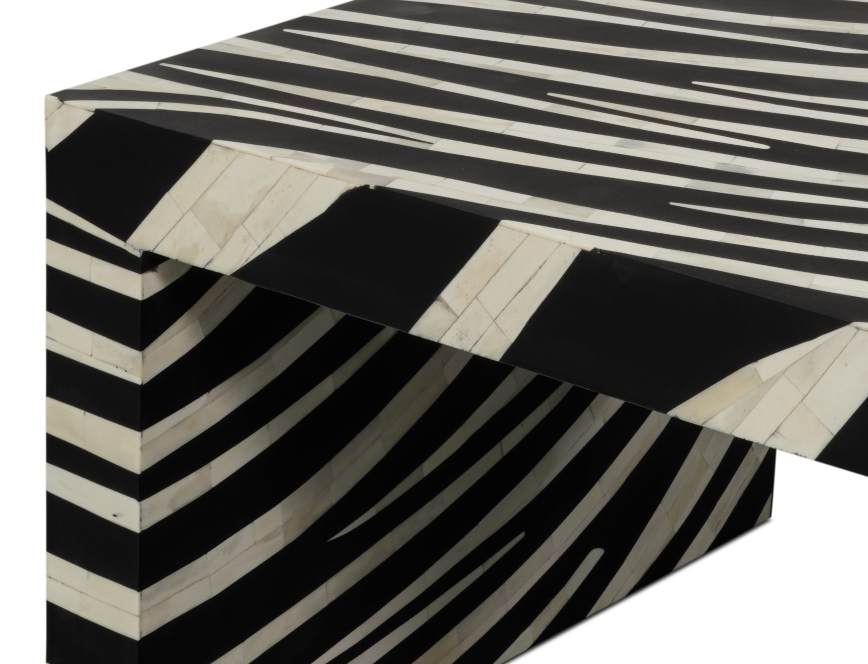 Meridian Brown Bone Inlay Cocktail Table - Ornate Home