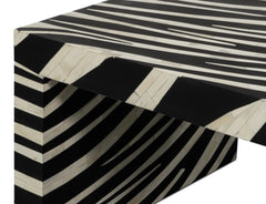Meridian Brown Bone Inlay Cocktail Table - Ornate Home
