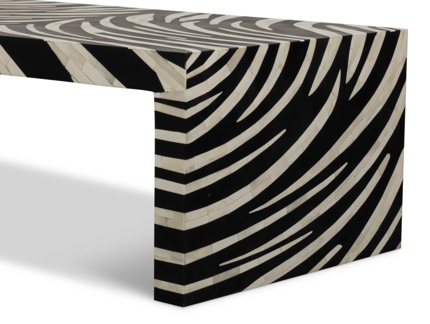 Meridian Brown Bone Inlay Cocktail Table - Ornate Home