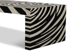 Meridian Brown Bone Inlay Cocktail Table - Ornate Home