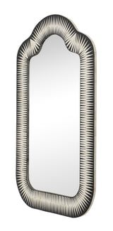 Meridian Brown Bone Inlay Mirror - Ornate Home