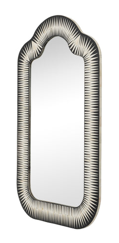 Meridian Brown Bone Inlay Mirror - Ornate Home