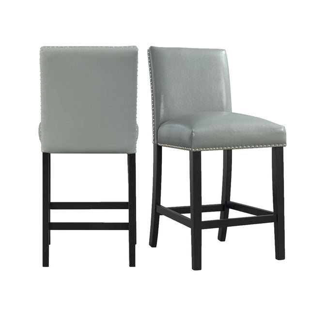 Meridian Grey Counter Side Chair (Set of 2) - Ornate Home