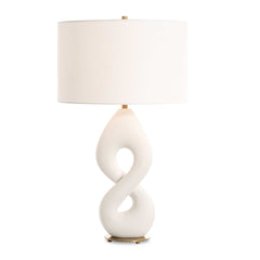 Meridian Ivory Stone Table Lamp - Ornate Home