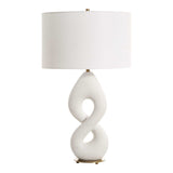 Meridian Ivory Stone Table Lamp - Ornate Home