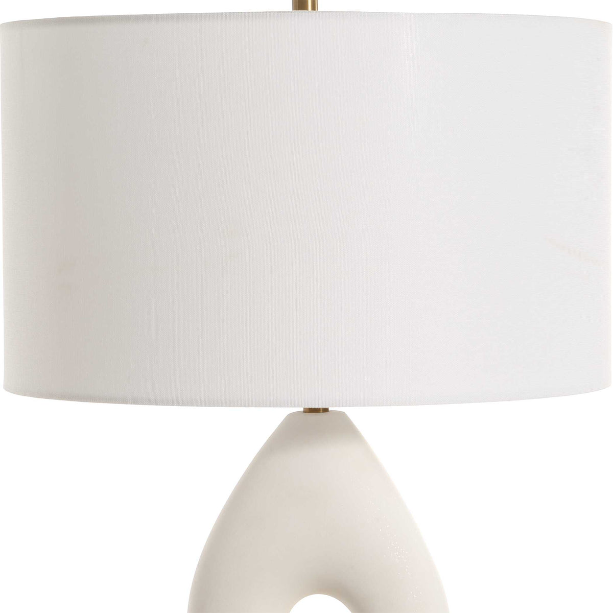 Meridian Ivory Stone Table Lamp - Ornate Home