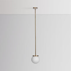 Meridian Milk Glass 10" Pendant