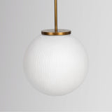 Meridian Milk Glass 16" Pendant
