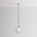 Meridian Milk Glass 16" Pendant