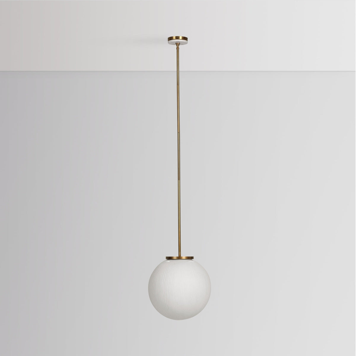 Meridian Milk Glass 16" Pendant