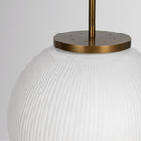 Meridian Milk Glass 16" Pendant
