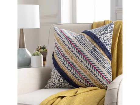 Merimbula Eclectic Textured Diagonal Accent Pillow - Ornate Home