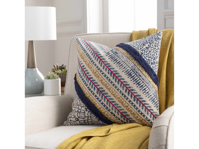 Merimbula Eclectic Textured Diagonal Accent Pillow - Ornate Home