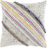 Merimbula Eclectic Textured Diagonal Accent Pillow - Ornate Home