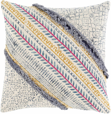 Merimbula Eclectic Textured Diagonal Accent Pillow - Ornate Home