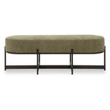 Merino Moss Fabric Bench - Ornate Home