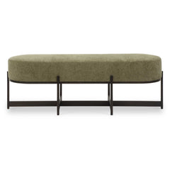 Merino Moss Fabric Bench - Ornate Home