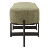 Merino Moss Fabric Bench - Ornate Home