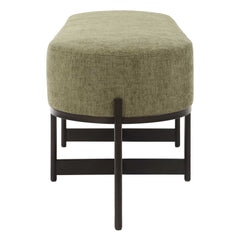 Merino Moss Fabric Bench - Ornate Home
