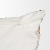 Merrick Natural Beige/Orange 14x26 Lumbar Decorative Pillow Cover - Ornate Home