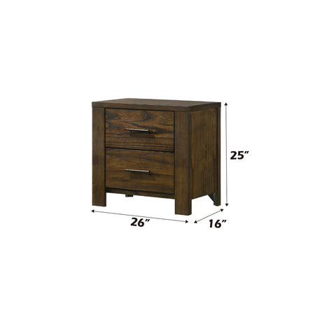 Merrilee 2Drawer Nightstand in Oak 21683 - Ornate Home