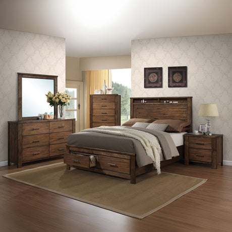 Merrilee 5Drawer Chest in Oak 21686 - Ornate Home