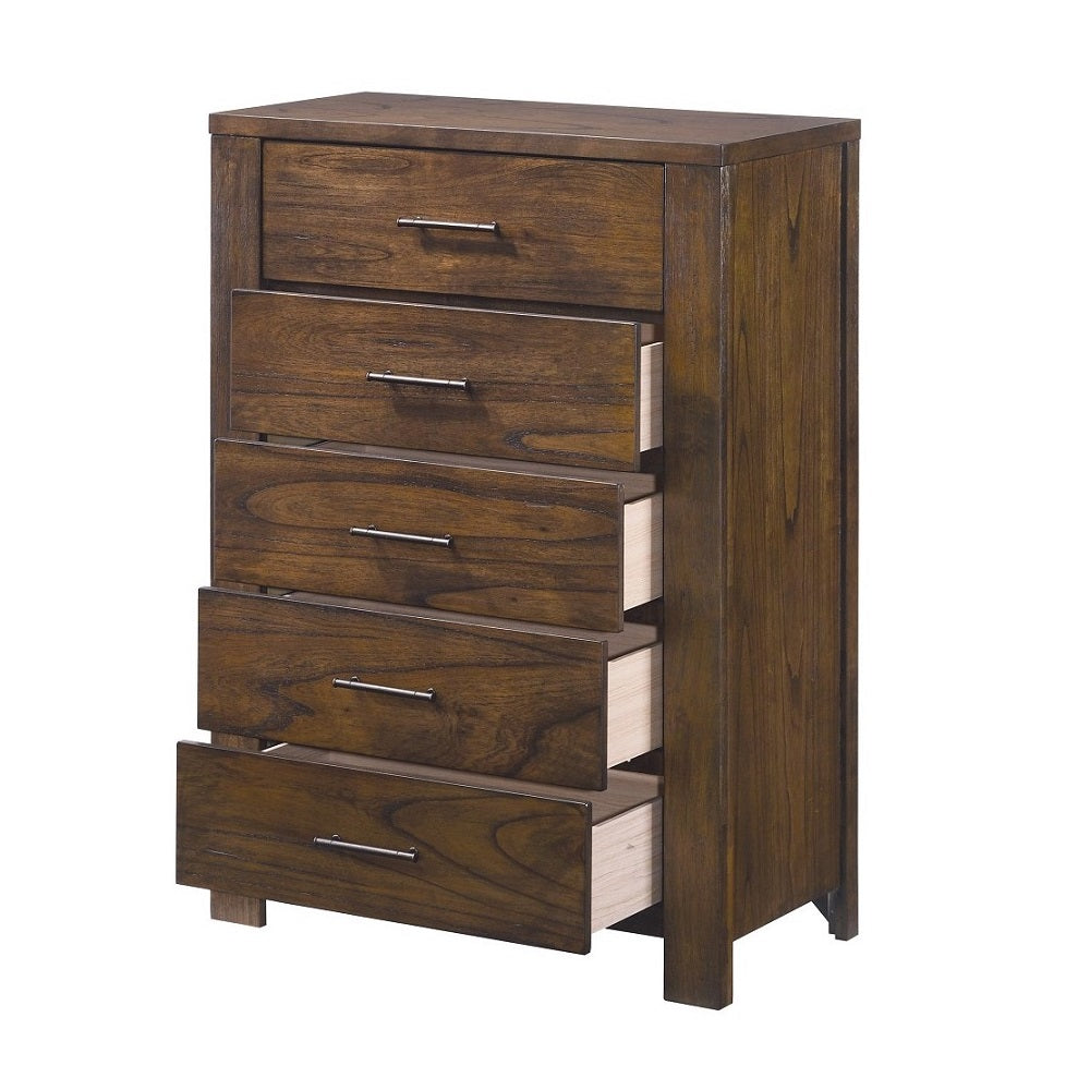 Merrilee 5Drawer Chest in Oak 21686 - Ornate Home