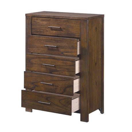 Merrilee 5Drawer Chest in Oak 21686 - Ornate Home