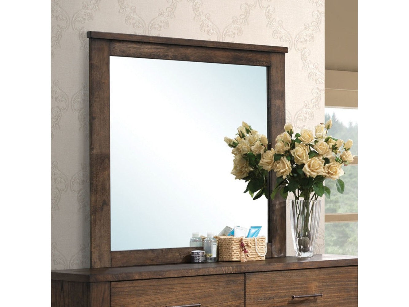 Merrilee Landscape Mirror in Oak 21684 - Ornate Home