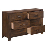 Merrilee Oak 6 Drawer Dresser - Ornate Home