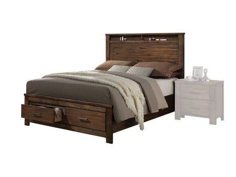 Merrilee Queen Storage Bed in Oak 21680Q - Ornate Home