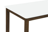 Merrin White And Walnut 55-inch Rectangular Dining Table - Ornate Home