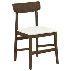 Merrin White And Walnut Dining Side Chair Off (Set Of 2) - Ornate Home