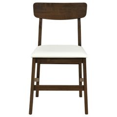 Merrin White And Walnut Dining Side Chair Off (Set Of 2) - Ornate Home