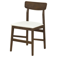 Merrin White And Walnut Dining Side Chair Off (Set Of 2) - Ornate Home