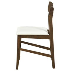 Merrin White And Walnut Dining Side Chair Off (Set Of 2) - Ornate Home
