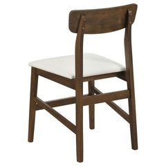 Merrin White And Walnut Dining Side Chair Off (Set Of 2) - Ornate Home