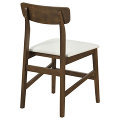 Merrin White And Walnut Dining Side Chair Off (Set Of 2) - Ornate Home