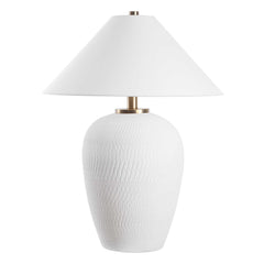Merriton Matt White Table Lamp - Ornate Home