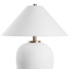 Merriton Matt White Table Lamp - Ornate Home