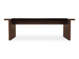 Merritt Dark Brown Outdoor Bench - Ornate Home