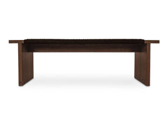 Merritt Dark Brown Outdoor Bench - Ornate Home