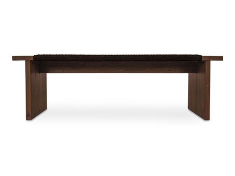 Merritt Dark Brown Outdoor Bench - Ornate Home