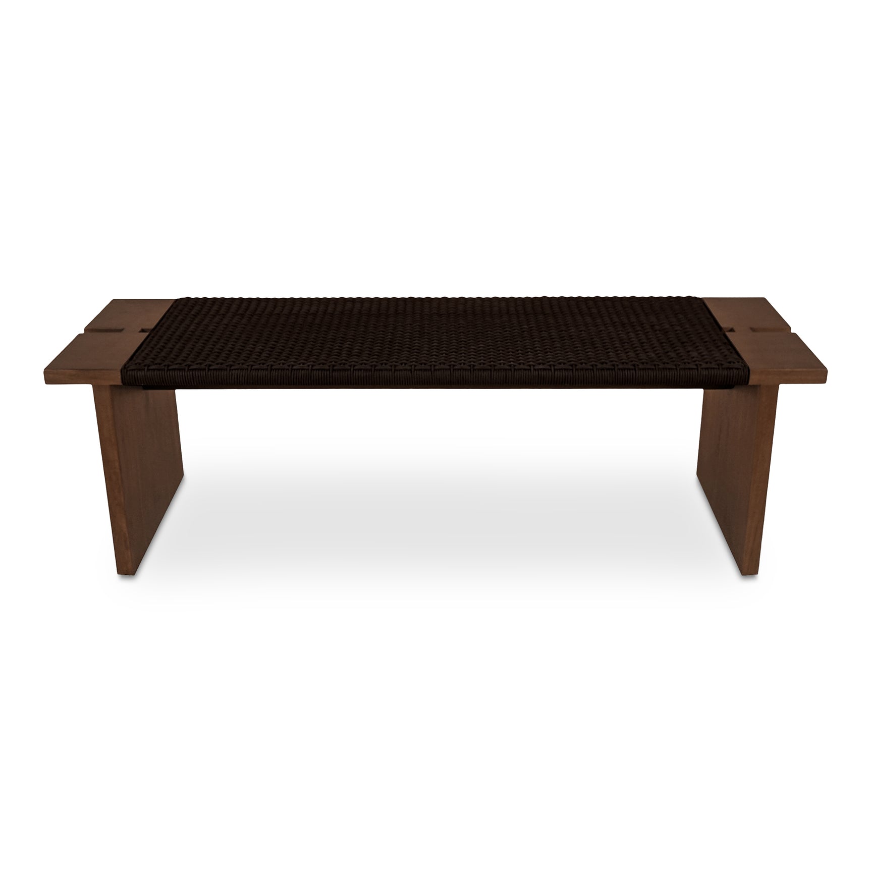 Merritt Dark Brown Outdoor Bench - Ornate Home