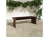 Merritt Dark Brown Outdoor Bench - Ornate Home