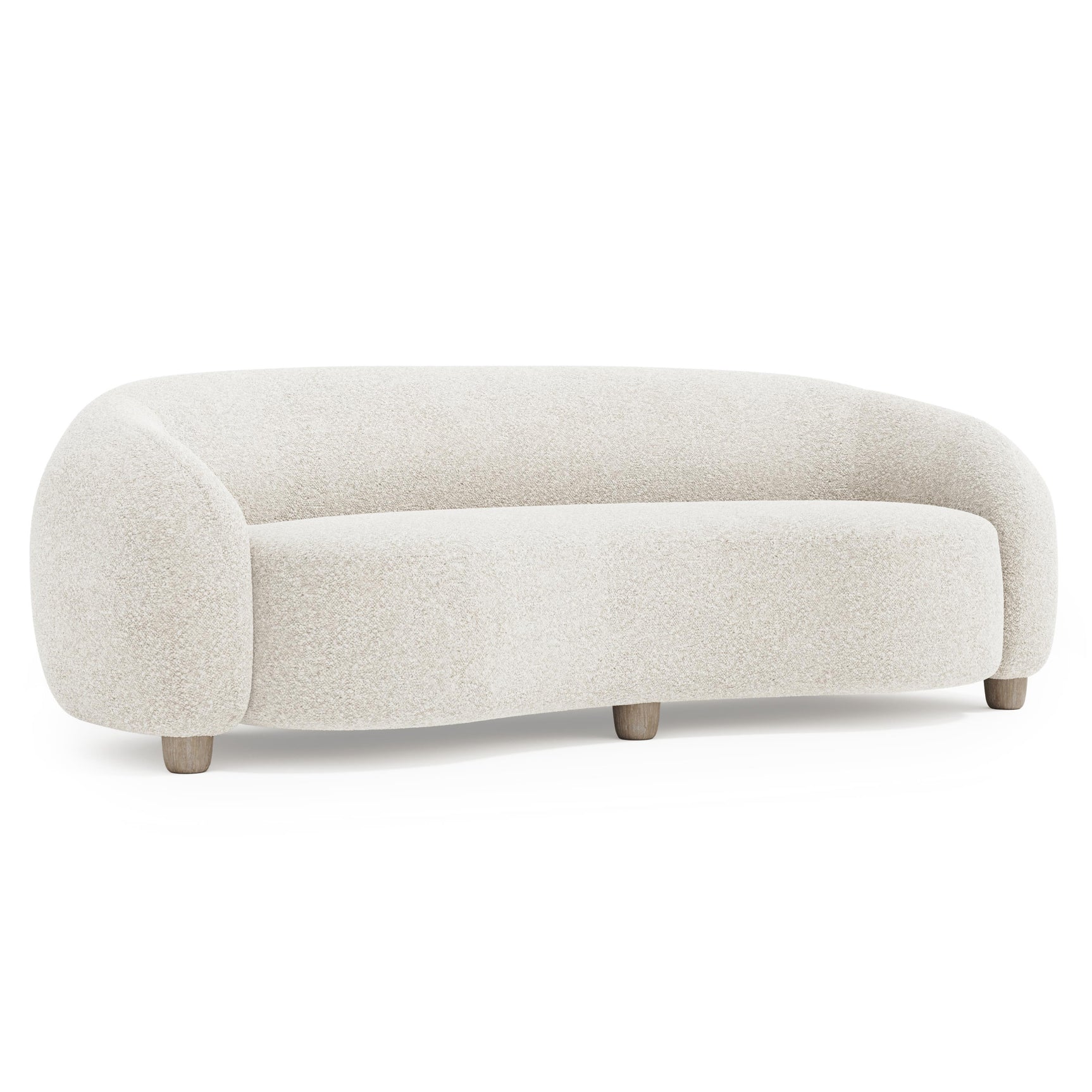 Merritt Ivory Sofa Without Pillows - Ornate Home