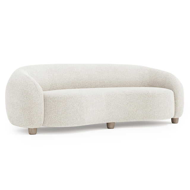 Merritt Ivory Sofa Without Pillows - Ornate Home