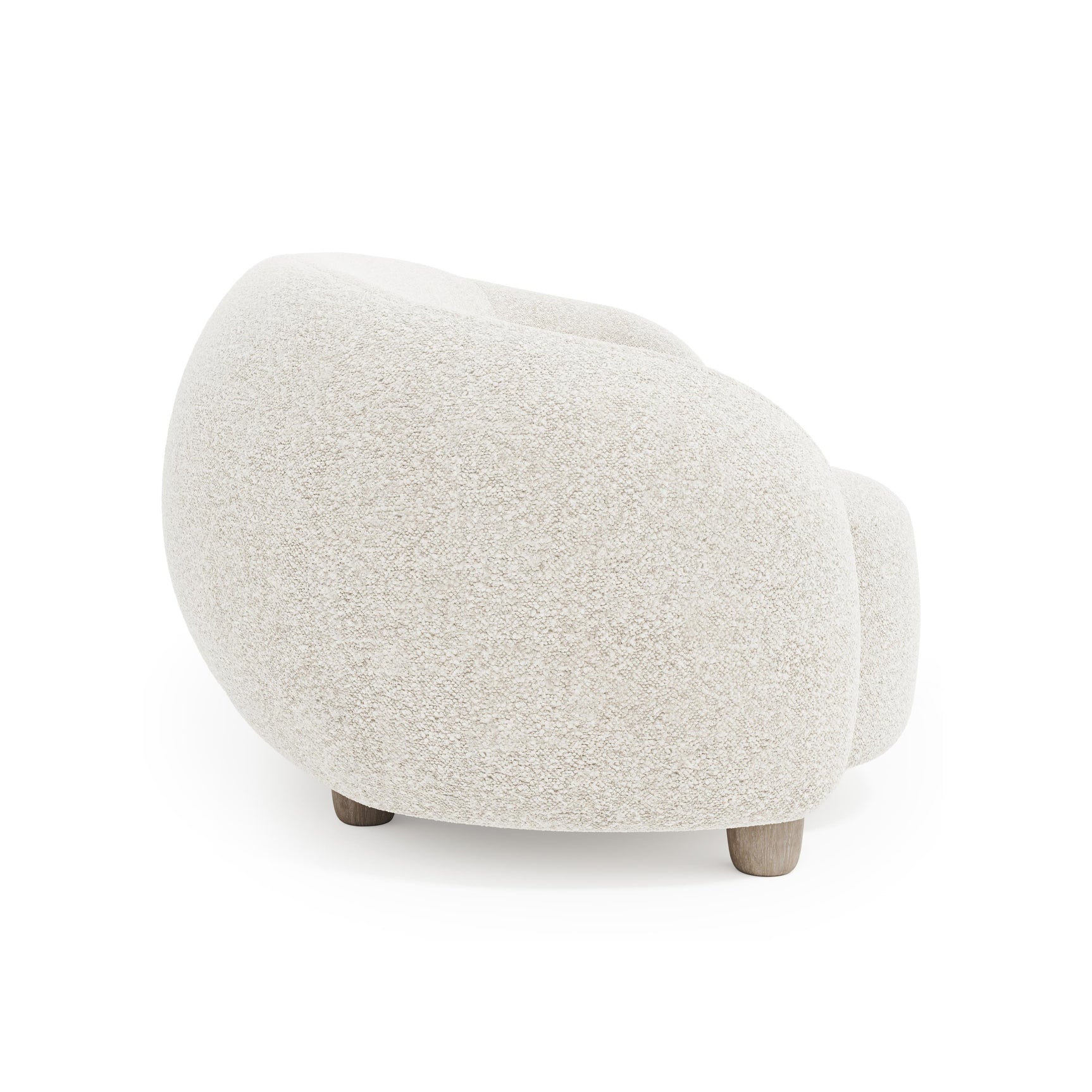 Merritt Ivory Sofa Without Pillows - Ornate Home