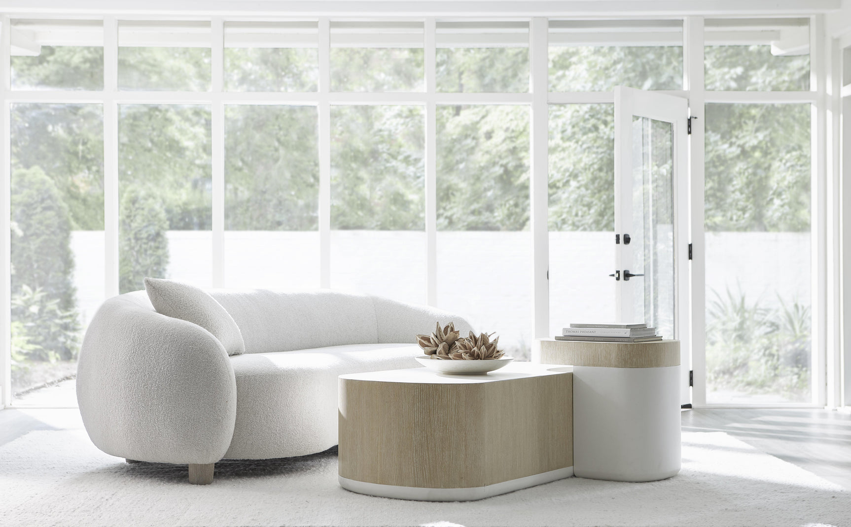 Merritt Ivory Sofa Without Pillows - Ornate Home