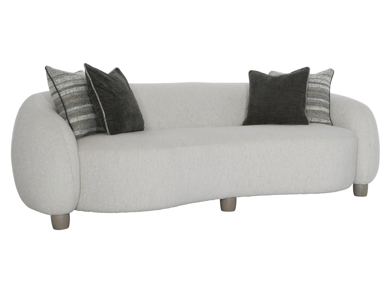 Merritt White/Cream/Grey Fabric Sofa - Ornate Home